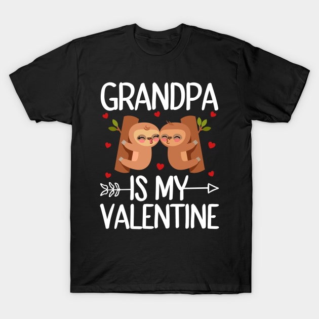 Grandpa Is My Valentine T-Shirt by DragonTees